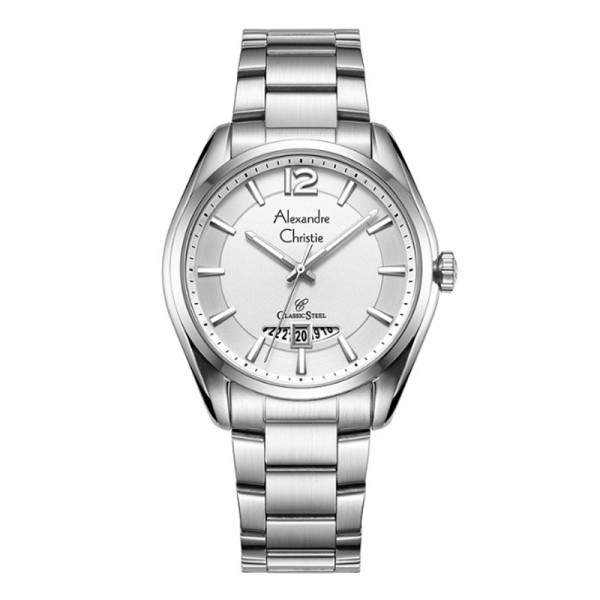 Alexandre Christie AC 8679 Silver White Man MDBSSSL